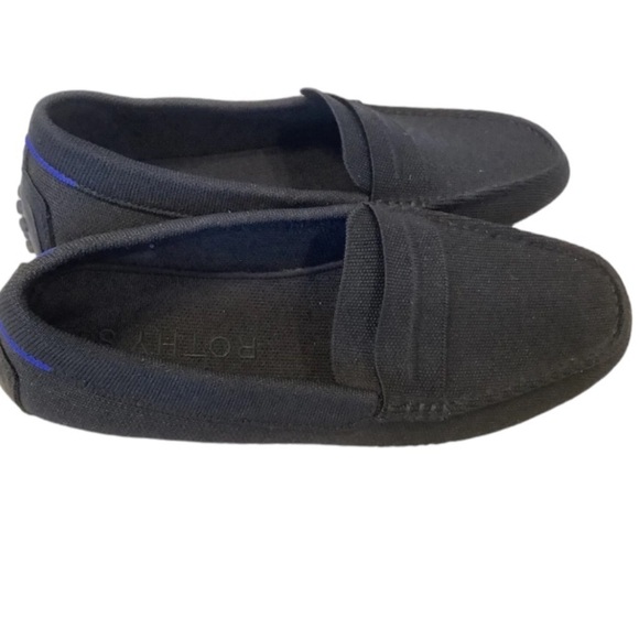 Rothy's The Driving Loafer Men Sz 12 Navy Blue Knit Fabric Slip On Casual - Picture 5 of 8